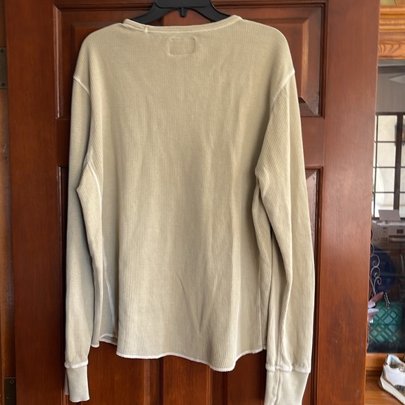 Lucky Brand Washed & Worn Men's ribbed Henley size L - Picture 6 of 6